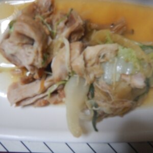 ♡活力鍋de♡　白菜と鶏肉の煮物